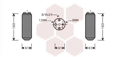 VAN WEZEL Осушитель, кондиционер 1300D058